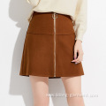 Women Mini Party Skirt with Zipper